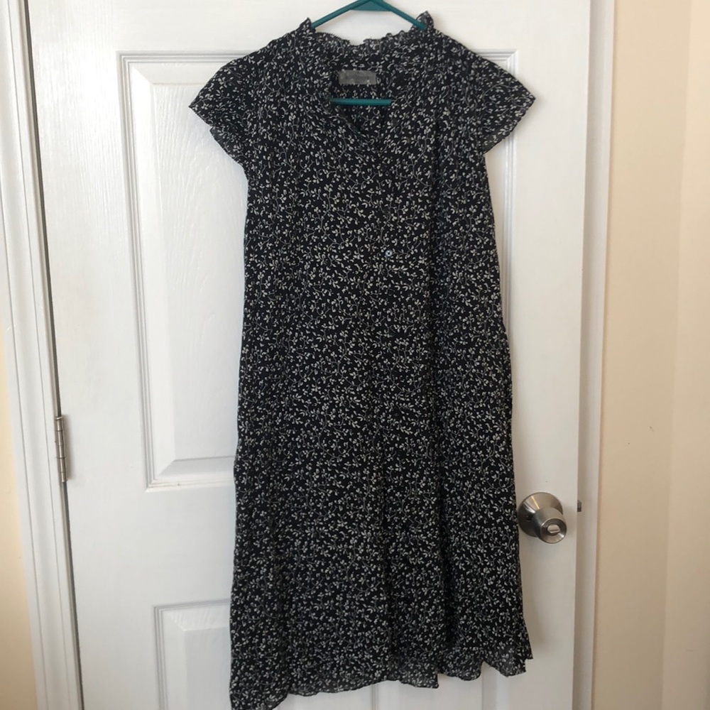 Sundays one black and white floral dress